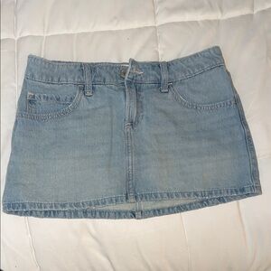 Hollister Light Blue Mini Skirt